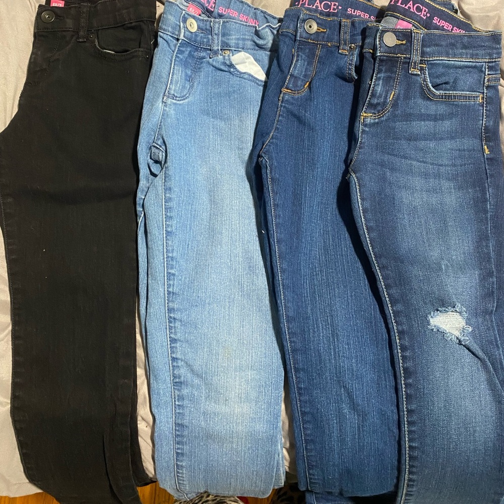 (6 skinny jeans, 2 jeggings)children’s place GIRLS - 2 new w/tags all size 6x/7